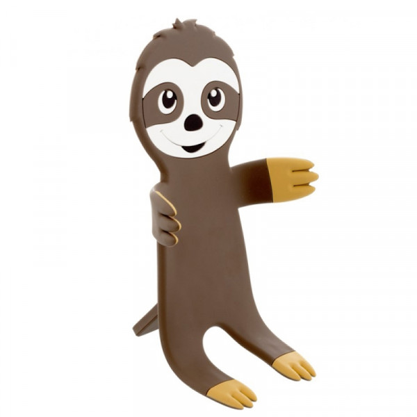 Подставка д/смартфона Sloth метал./силикон., коричневый Подставка д/смартфона Sloth метал./силикон., коричневый