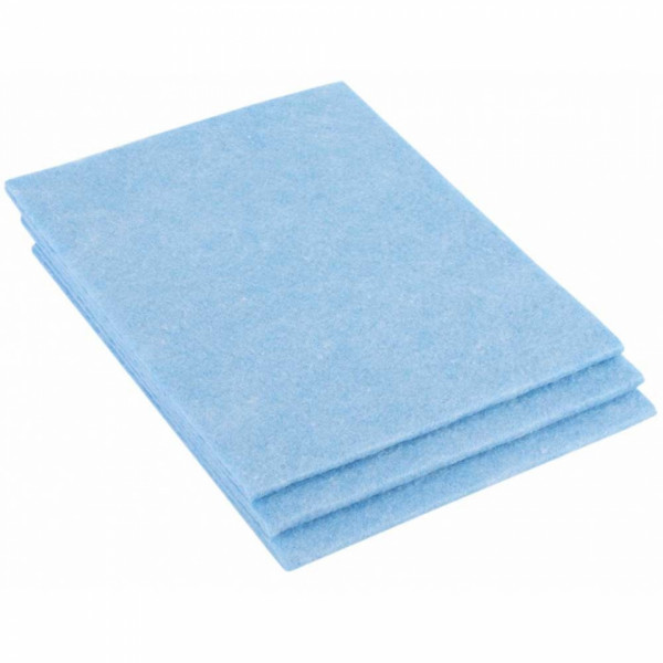 Салфетка из вискозы, 80г/м2, 30*30см, голубой, без упаковки