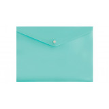 Конверт на кнопке Бюрократ Pastel -PKPAST/GRN A4 пластик 0.18мм мятный кнопка белая Конверт на кнопке Бюрократ Pastel -PKPAST/GRN A4 пластик 0.18мм мятный кнопка белая