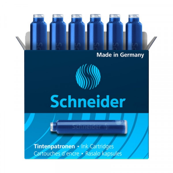 Чернильный патрон Schneider 6 шт/уп., синий