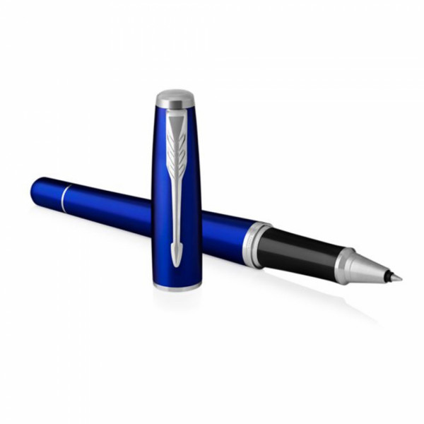 Ручка роллер Urban Nightsky Blue CT 0,5 мм, метал., подарочн. упак., синий/серебристый, стерж. черный
