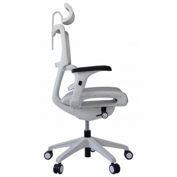 Кресло д/руководителя Ergostyle Vision White пластик белый,сетка, цвет серый
