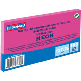 Бумага д/з на кл. осн. 76*127 мм Donau Neon 100 л., розовый неон Бумага д/з на кл. осн. 76*127 мм Donau Neon 100 л., розовый неон