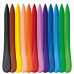 Мелки восковые 12 шт. Crayon PlastiClean треуг., ассорти