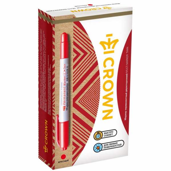 Маркер перм. двусторонний Multi Marker Twin, черный