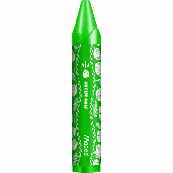 Мелки восковые 12 шт. Jungle fever Wax Jumbo треуг., ассорти