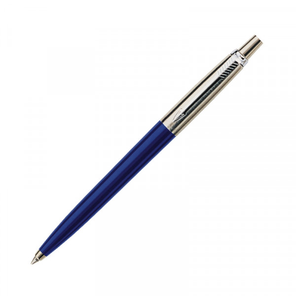 Ручка шарик/автомат Jotter Core K63 Royal Blue CT 1 мм, метал., подарочн. упак., синий/серебристый, стерж. синий