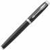 Ручка роллер IM Black Lacquer CT 0,5 мм, метал., подарочн. упак., черный/серебристый, стерж. черный