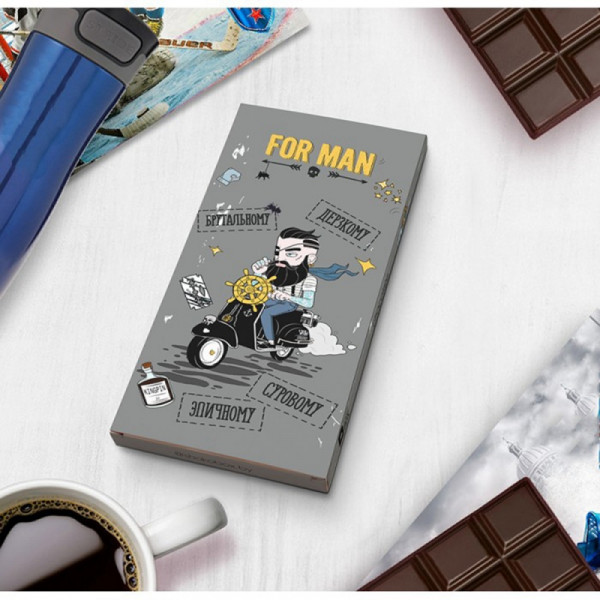 Шоколад молочный For man 90 гр. Шоколад молочный For man 90 гр.