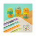 Точилка на 1 отв. Capsule New Look с ластиком, ассорти