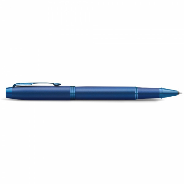 Ручка роллер IM Monochrome T328 Blue PVD 0,5 мм, метал., подарочн. упак., синий, стерж. черный