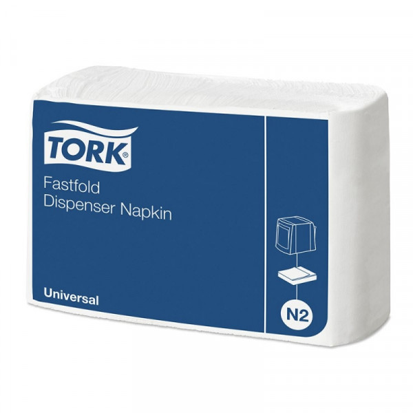 Салфетки Tork Fastfold для диспенсера 24*30см 1-сл, цв.белый, 300шт, N2