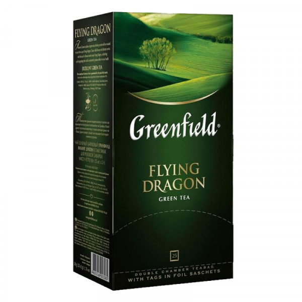 Чай Greenfield 25 пак*2 гр., китайский зеленый, Flying Dragon