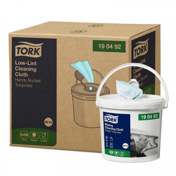 Материал нетканый Tork Premium безворсовый в ведре, 1-сл., 60м, W10