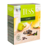 Чай Tess 100 пак*1,5 гр., зеленый, с цедрой лимона, лепестк. цв. и аром. лайма, Lime