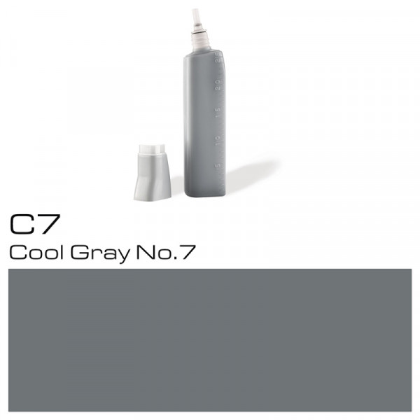 Чернила для заправки маркеров Copic C-7, холодный серый №7