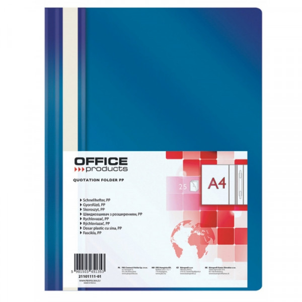 Папка скоросшиватель А4 Office Products т.-синий