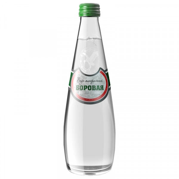 Вода минеральная Боровая газир., 0,33 л., стекл. бутылка