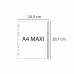 Разделитель на 31 делений А4 Exacompta пласт., с маркир., экстра-широкий, серый