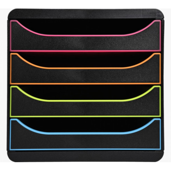 блок из  4-х лотков закрытый черный BlackOffice Big Box Plus