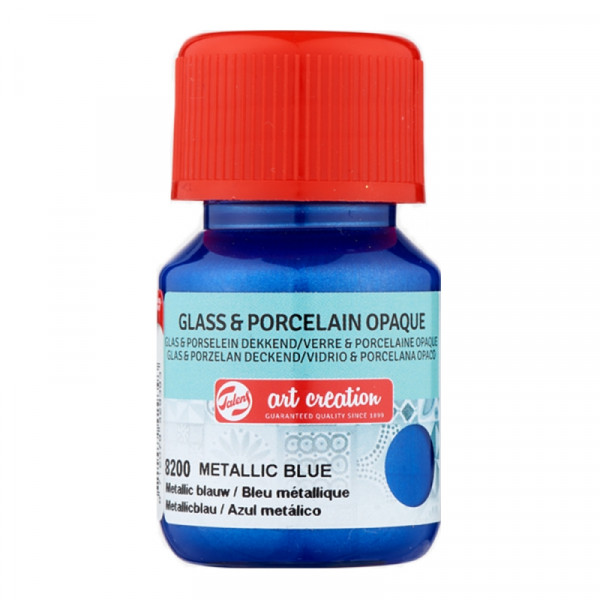 краски декоративные GLASS&PORCELAIN OPAQUE 8200 синий металлик 30 мл.