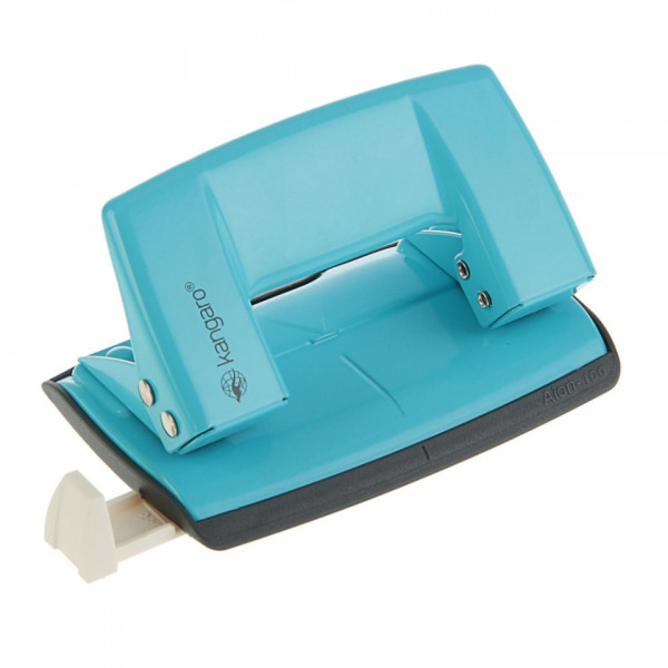 Дырокол 10 л. Aion-10G Turquoise Blue лин., бирюзовый