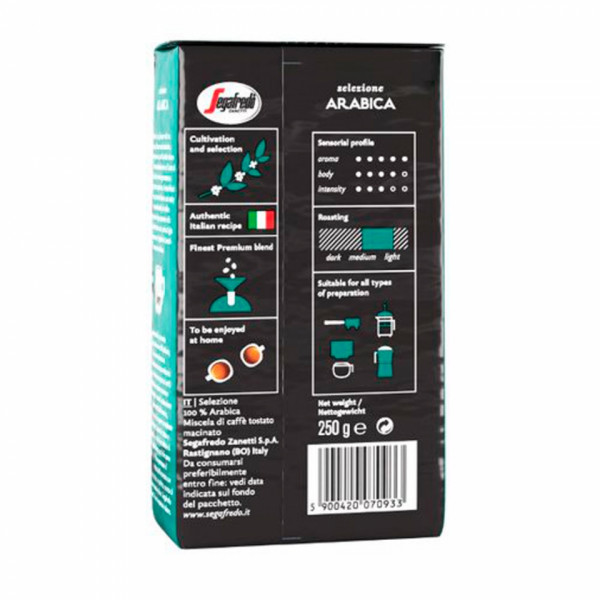Кофе Segafredo мол., 250 гр., пач., Selezione Arabica