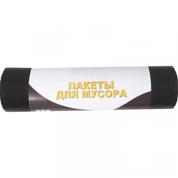Мешки для мусора 240л 10 шт/рулон 35мкм 120*150см цв.черный Мешки для мусора 240л 10 шт/рулон 35мкм 120*150см цв.черный