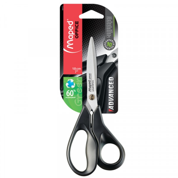 Ножницы 17 см Advanced Green черный
