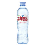 Вода питьевая Святой Источник негазир., 0,5 л., пласт. бутылка