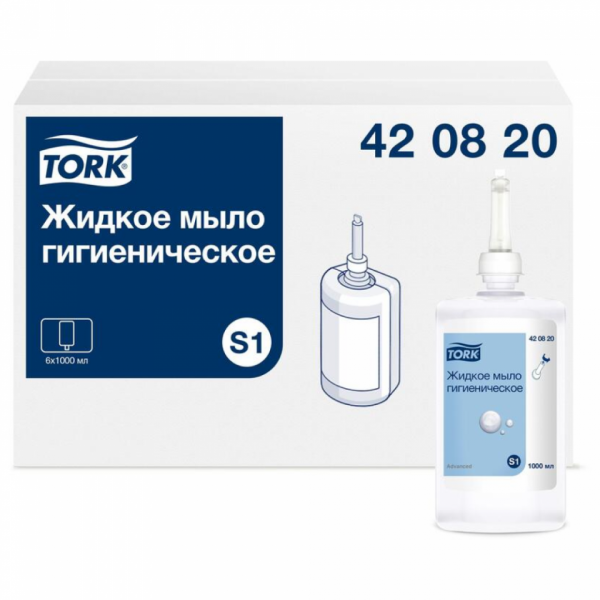 Мыло жидкое TORK Advanced 1л, гигиеническое, S1