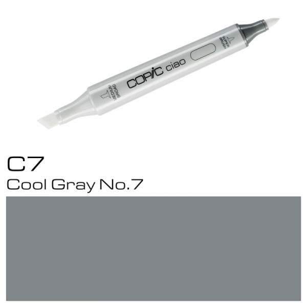Маркер перм., худ. Copic ciao C-7, холодный серый 7 Маркер перм., худ. Copic ciao C-7, холодный серый 7