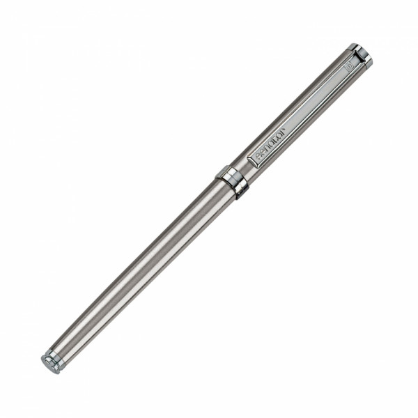 Ручка роллер Delgado Metallic 0,5 мм, метал., антрацит/серебристый, стерж. синий