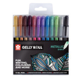 Ручка гелевая Gelly Roll Metallic набор 12 шт., ассорти