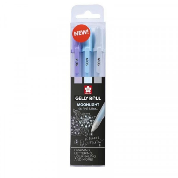 Ручка гелевая Gelly Roll Moonlight Calm набор 3 шт. Ручка гелевая Gelly Roll Moonlight Calm набор 3 шт.