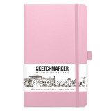 Скетчбук Sketchmarker 13*21 см, 140 г/м2, 80 л., розовый