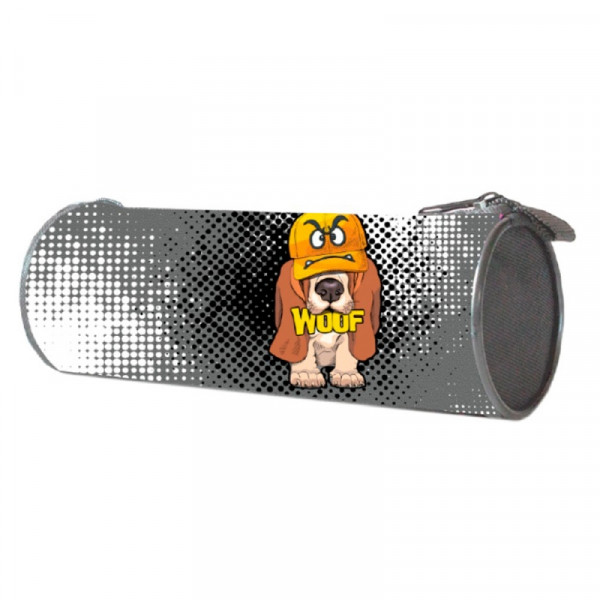 Пенал-тубус Cool dog серый