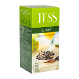 Чай Tess 25 пак*1,5 гр., зеленый, с цедрой лимона, лепестк. цв. и аром. лайма, Lime