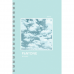 Тетрадь А4 60 л., клет. Небо спираль сбоку, обл. картон., мелов. картон, голубой