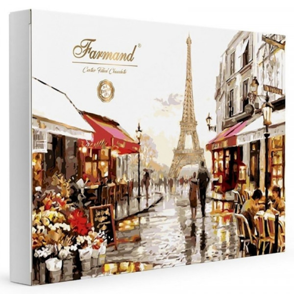 Конфеты Люкс. Farmand 254 гр., в подарочной коробке, молочный шоколад