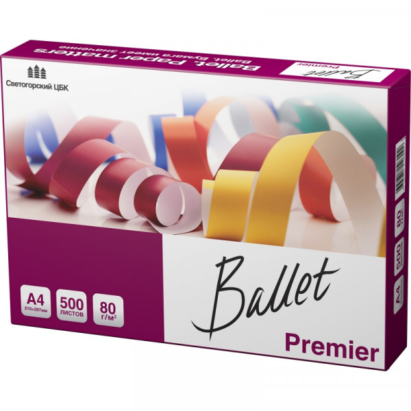 бумага   A4 80г/м 500л Ballet Premier