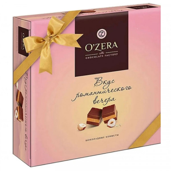 Конфеты шоколадные O`Zera. Вкус романтического вечера 195 гр., с ореховой нугой