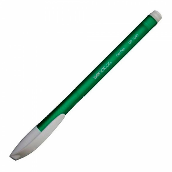 Ручка гелевая GP1010 0,5 мм, пласт., прозр., синий, стерж. синий