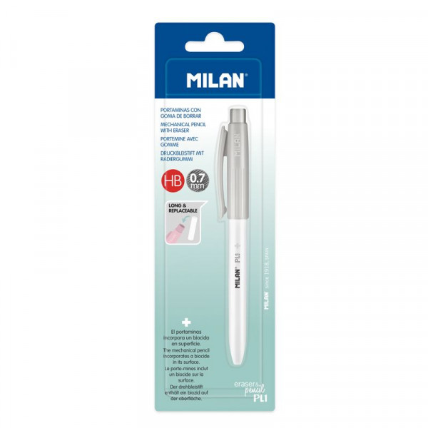 Карандаш механический Milan АНТИБАКТЕРИАЛЬНЫЙ PL1 0.7 мм, блистер, арт.BWM10458IBGG