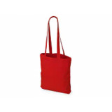 Сумка д/покупок Carryme 220 с длин. ручками, хлопок, красный