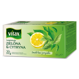 Чай Vitax 20*1,5 г., зеленый, со вкусом лимона