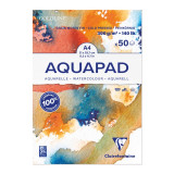 Блок-склейка бумаги для акварели Goldline Aqua целлюлоза, ср.зерно, А4, 300г/м2 , 50л