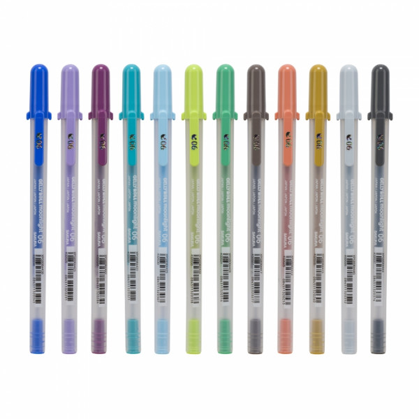 Ручка гелевая Gelly Roll Moonlight набор 12 шт., флюоресцентные