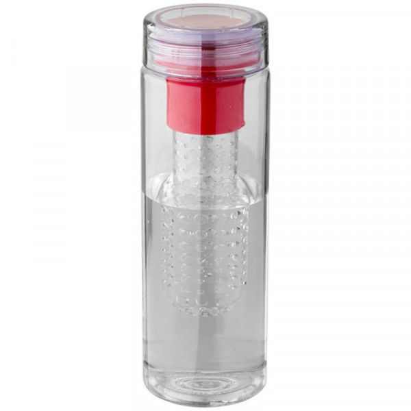 Бутылка д/воды 740 мл. Fruiton infuser пласт., прозрачный/красный