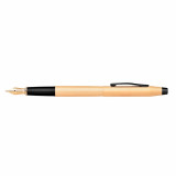 Ручка перьевая F Classic Century Brushed Rose-Gold PVD метал., подарочн. упак., розовое золото/черный